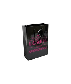 Shopper con soffietto in carta laminata 157 g/m2 con rinforzo alla base Handle Shopper con soffietto in carta laminata 157 g/m2 con rinforzo alla base Handle