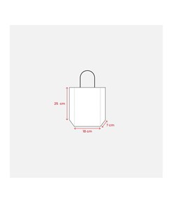 Shopper con soffietto in carta laminata 157 g/m2 con rinforzo alla base Handle Shopper con soffietto in carta laminata 157 g/m2 con rinforzo alla base Handle