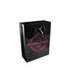 Shopper con soffietto in carta laminata 157 g/m2 con rinforzo alla base Handle