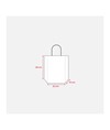 Shopper con soffietto in carta laminata 157 g/m2 con rinforzo alla base Handle Shopper con soffietto in carta laminata 157 g/m2 con rinforzo alla base Handle