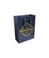 Shopper con soffietto in carta laminata 157 g/m2 con rinforzo alla base Handle Shopper con soffietto in carta laminata 157 g/m2 con rinforzo alla base Handle