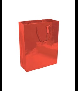 Shopper con soffietto in carta laminata 157 g/m2 con rinforzo alla base Handle
