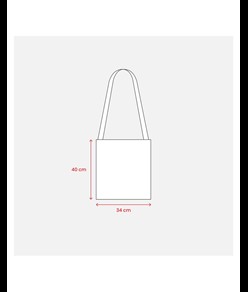 Shopper in cotone 130 g/m2 con tracolla Handle