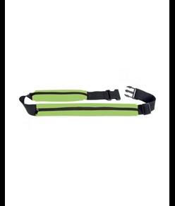 Marsupio slim in tessuto spandex elastico, con 2 tasche e cintura regolabile