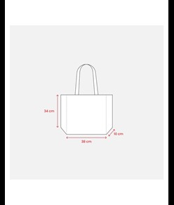 Shopper con soffietto in TNT 80 g/m2 termosaldato Handle