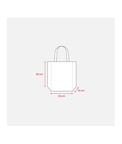 Shopper mini con soffietto in TNT 80 g/m2, manici corti Handle Shopper mini con soffietto in TNT 80 g/m2, manici corti Handle