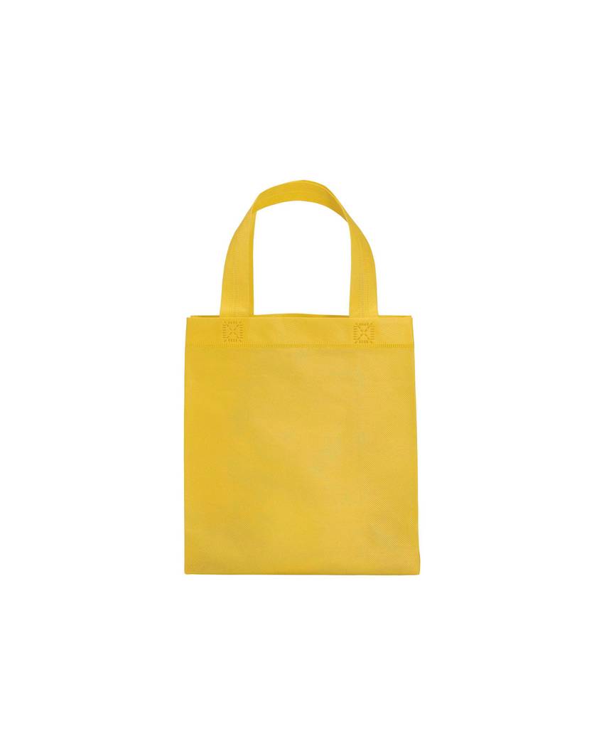 Shopper mini con soffietto in TNT 80 g/m2, manici corti Handle