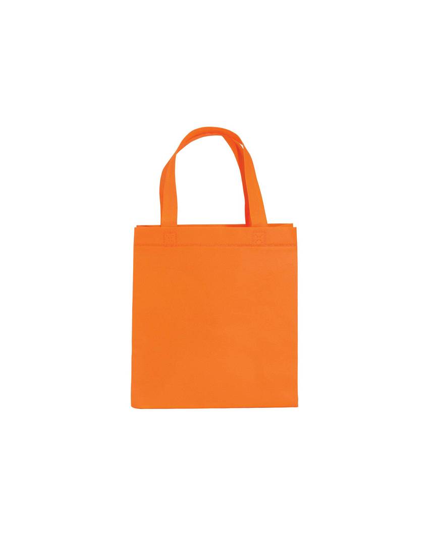 Shopper mini con soffietto in TNT 80 g/m2, manici corti Handle