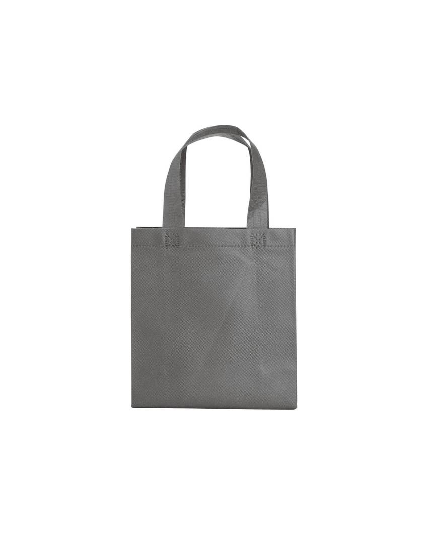 Shopper mini con soffietto in TNT 80 g/m2, manici corti Handle