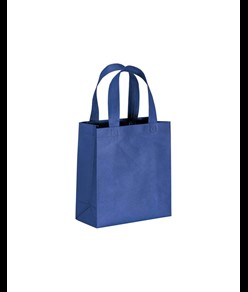 Shopper mini con soffietto in TNT 80 g/m2, manici corti Handle