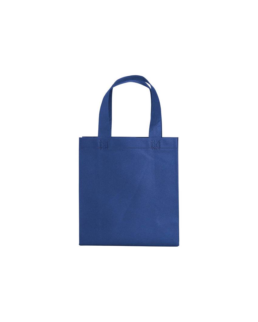 Shopper mini con soffietto in TNT 80 g/m2, manici corti Handle