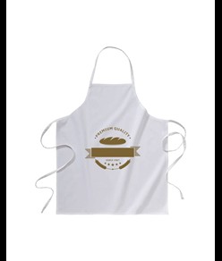 Grembiule lungo bianco 100% cotone