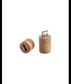 Chiavetta USB 4 Gb a forma di turacciolo in sughero. Possibilità di import su richiesta