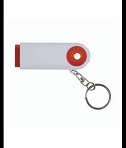 Portachiavi in plastica con gettone per carrello della spesa e luce a 2 led