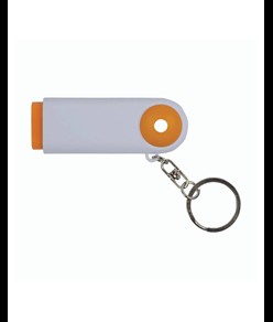 Portachiavi in plastica con gettone per carrello della spesa e luce a 2 led