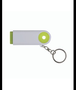 Portachiavi in plastica con gettone per carrello della spesa e luce a 2 led