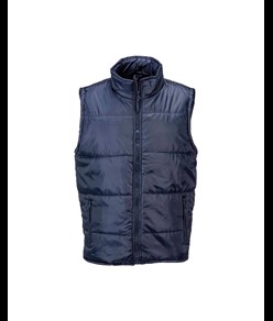 Gilet imbottito in poliestere foderato con 2 tasche