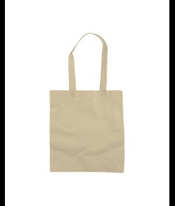 Shopper con soffietto in TNT 80 g/m2 termosaldato, manici lunghi Handle