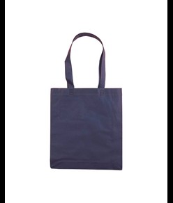 Shopper con soffietto in TNT 80 g/m2 termosaldato, manici lunghi Handle