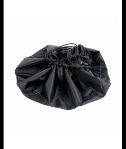 Tappetino poggiapiedi in poliestere richiudibile e trasformabile in sacca per indumenti