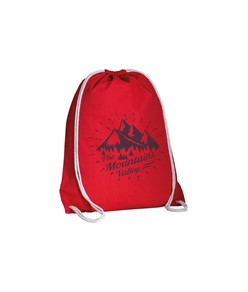 Zainetto in cotone 135 g/m2 con chiusura a strozzo Handle Zainetto in cotone 135 g/m2 con chiusura a strozzo Handle