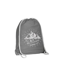 Zainetto in cotone 135 g/m2 con chiusura a strozzo Handle Zainetto in cotone 135 g/m2 con chiusura a strozzo Handle