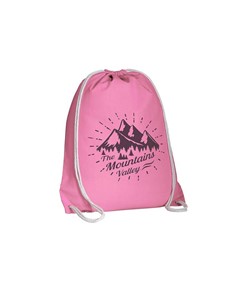 Zainetto in cotone 135 g/m2 con chiusura a strozzo Handle Zainetto in cotone 135 g/m2 con chiusura a strozzo Handle