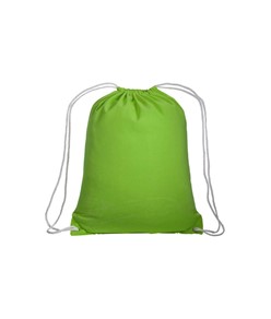 Zainetto in cotone 135 g/m2 con chiusura a strozzo Handle Zainetto in cotone 135 g/m2 con chiusura a strozzo Handle