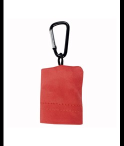 Portachiavi a moschettone con panno pulisci lenti/schermi in microfibra di poliestere