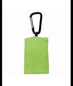 Portachiavi a moschettone con panno pulisci lenti/schermi in microfibra di poliestere