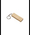 Chiavetta USB 4 Gb in legno con portachiavi in metallo