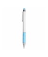 Penna twist con fusto bianco in plastica e impugnatura colorata in alluminio Penna twist con fusto bianco in plastica e impugnatura colorata in alluminio
