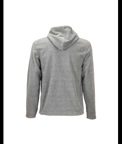 Felpa da uomo a zip intera in micropolar, con cappuccio e 2 tasche frontali