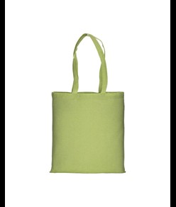 Shopper in cotone riciclato 150 g/m2 effetto melange, manici lunghi Handle