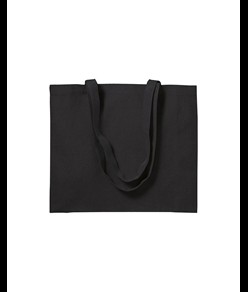 Shopper con soffietto in cotone 200 g/m2, manici lunghi Handle