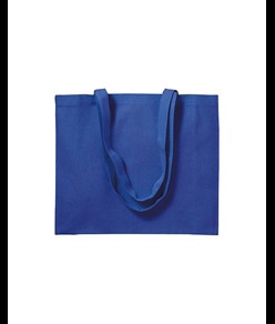 Shopper con soffietto in cotone 200 g/m2, manici lunghi Handle