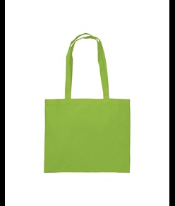 Shopper con soffietto in cotone 200 g/m2, manici lunghi Handle