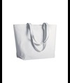 Shopper con soffietto alla base in cotone 280 g/m2, manici lunghi Handle