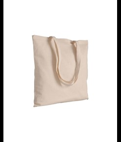 Shopper in cotone naturale, manici lunghi Handle