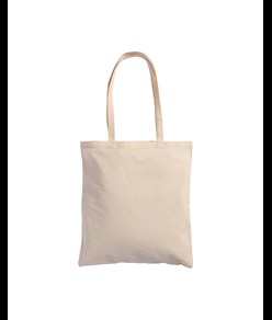 Shopper in cotone naturale, manici lunghi Handle