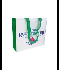 Shopper con soffietto colorato in poliestere 210D resistente al calore Handle