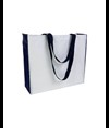 Shopper con soffietto colorato in poliestere 210D resistente al calore Handle