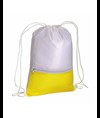 Zainetto in poliestere 210T con tasca zip colorata e chiusura a strozzo Handle