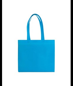 Shopper in TNT laminato, manici lunghi e soffietto Handle