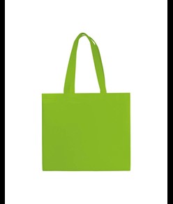 Shopper in TNT laminato, manici lunghi e soffietto Handle