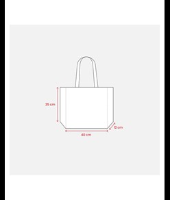 Shopper in TNT laminato, manici lunghi e soffietto Handle