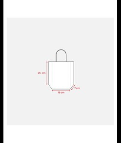 Shopper con soffietto in carta laminata opaca 157 g/m2 con rinforzo alla base Handle