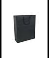 Shopper con soffietto in carta laminata opaca 157 g/m2 con rinforzo alla base Handle
