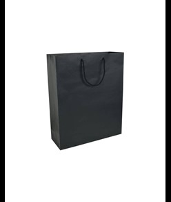 Shopper con soffietto in carta laminata opaca 157 g/m2 con rinforzo alla base Handle