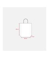 Shopper con soffietto in carta laminata opaca 157 g/m2 con rinforzo alla base Handle Shopper con soffietto in carta laminata opaca 157 g/m2 con rinforzo alla base Handle